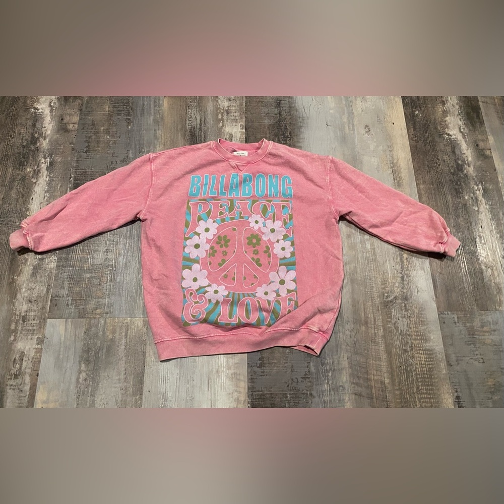 Billabong Pink Casual Sweatshirt